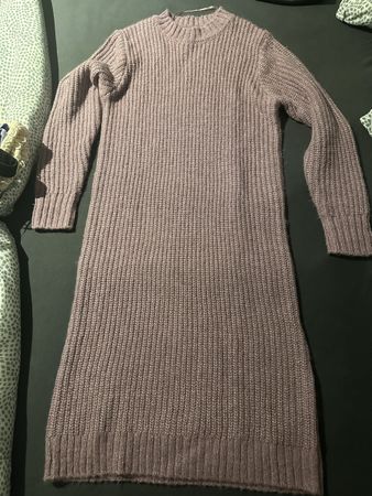 Manor Wollkleid Grau-lilac, Gr. S