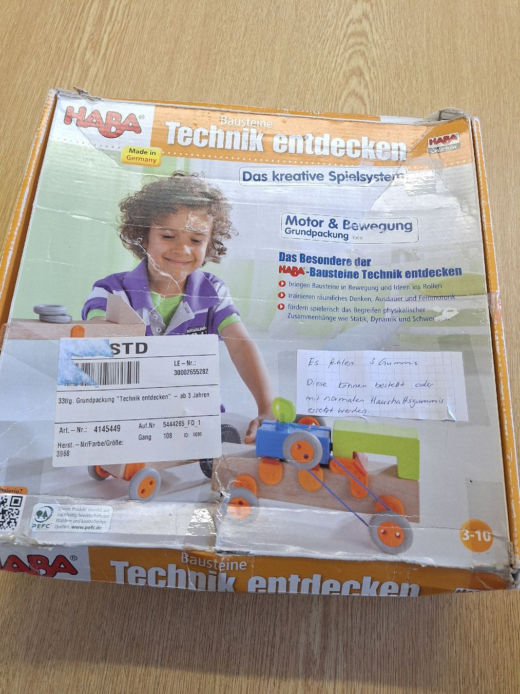 Haba Spielzeuge: HABA Bausteine Technik entdecken, ab 3 Jahren – Gebraucht aus Wilen b. Wollerau von kaffirank