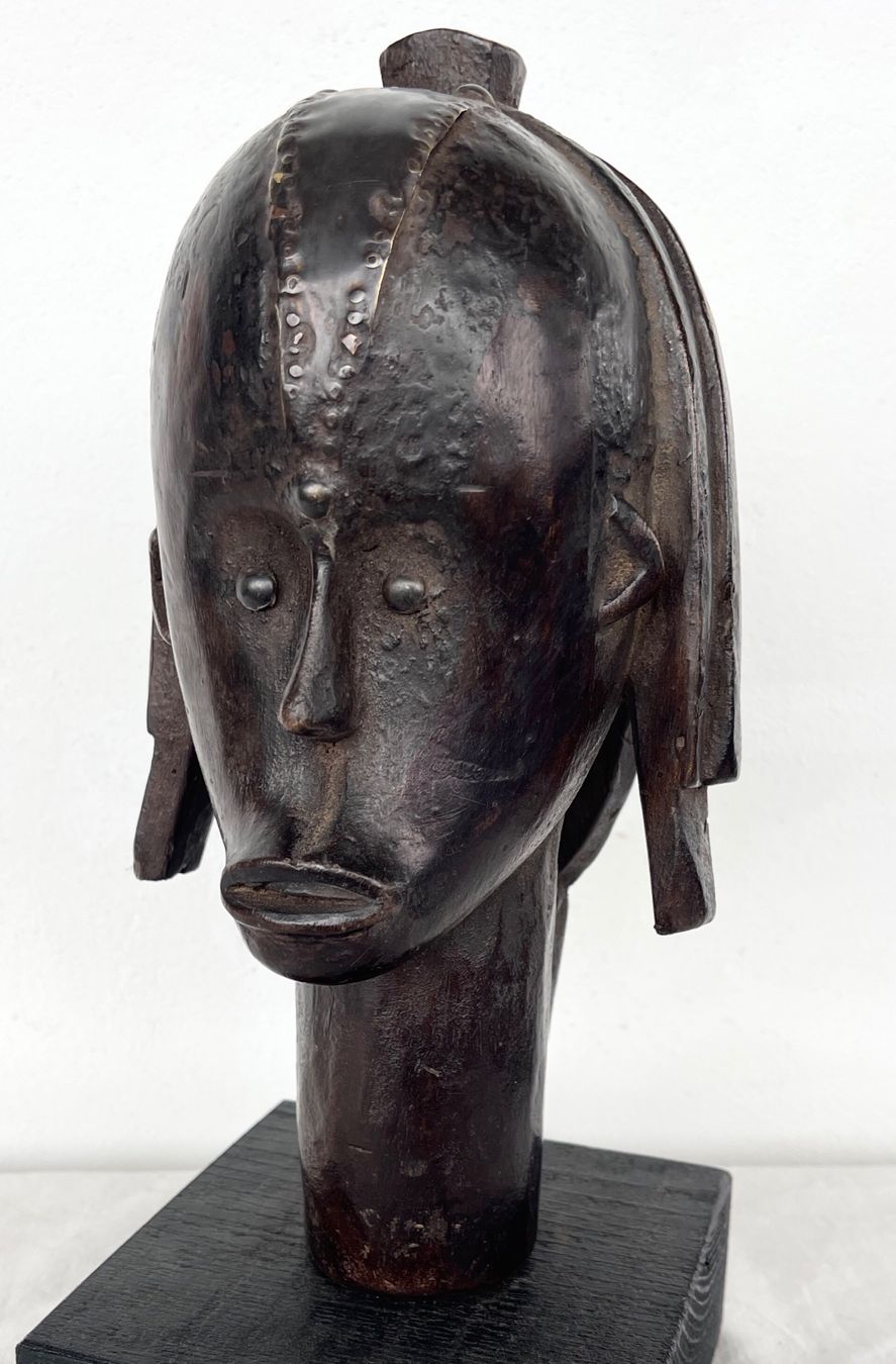 Skulpturen & Statuen: grosser ausdrucksstarker alter Fang Kopf Gabun H 25,5 cm – Gebraucht aus Rüthi (Rheintal) von Kunsthaus777 2