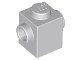 Lego Light Bluish Gray Brick, Modified 1 x 1 40 Stück