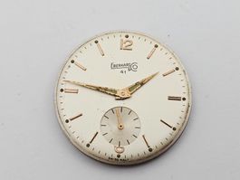 Eberhard Kal. 137 Handaufzug Werk Uhrwerk mit Zifferblatt