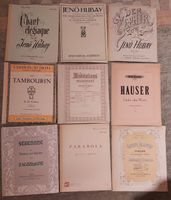 9 Notenhefte mit Violinwerken, zum Teil ansprechende Covers.