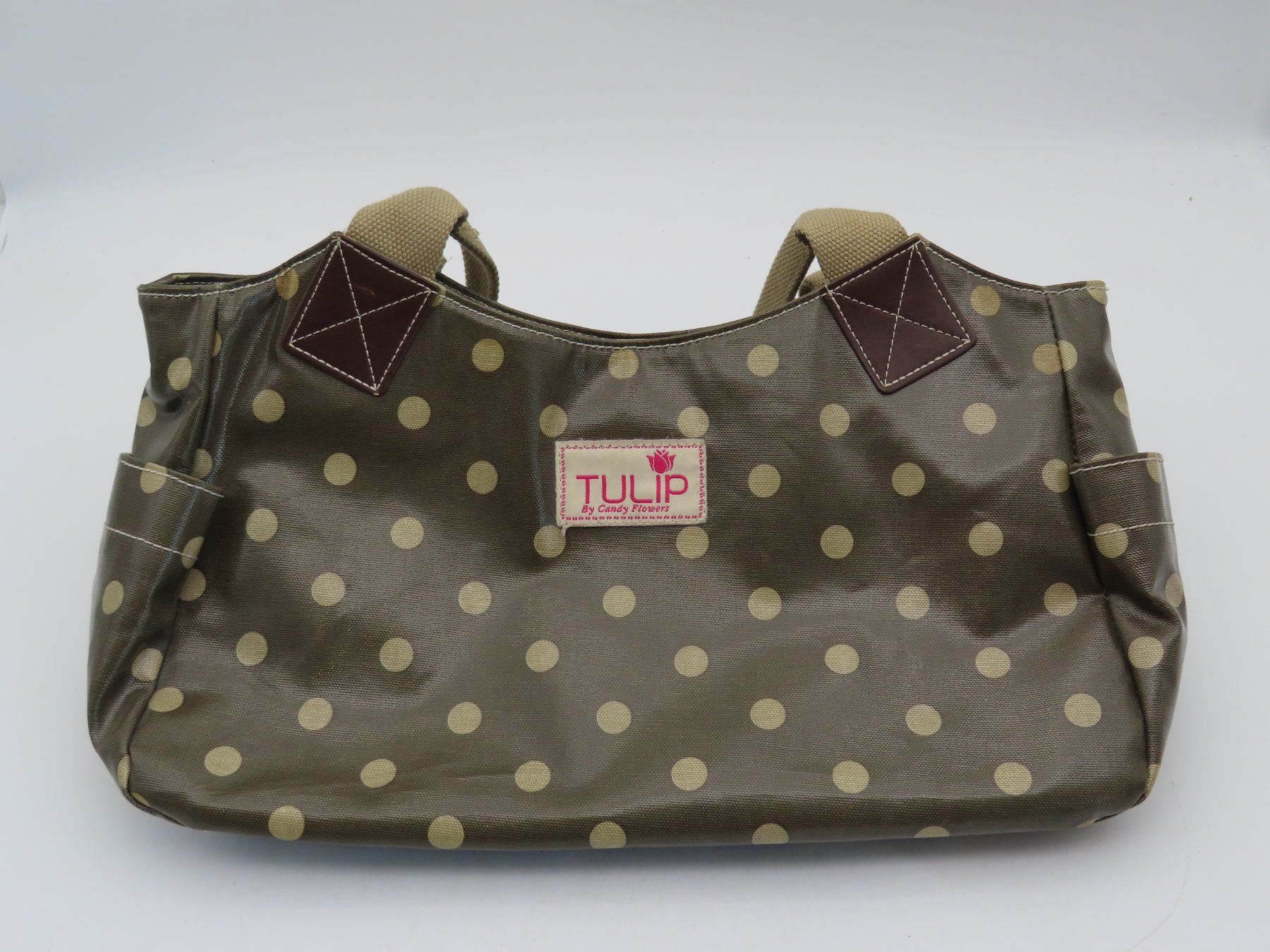 Tulip Borse da donna: Gepunktete Tulip-Handtasche – Usato da Reinach BL venduto da WBZ-Flohmarkt