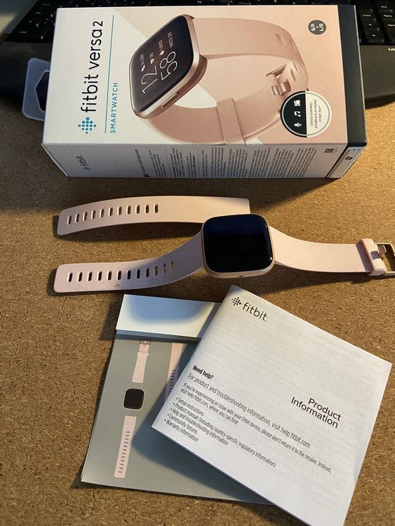 Fitbit Versa Smartwatch, Roségold, Top Zustand! (Gebraucht) in