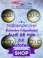 Audi Nabendeckel Radnaben Nabenkappen Felgendeckel 68 mm Neu