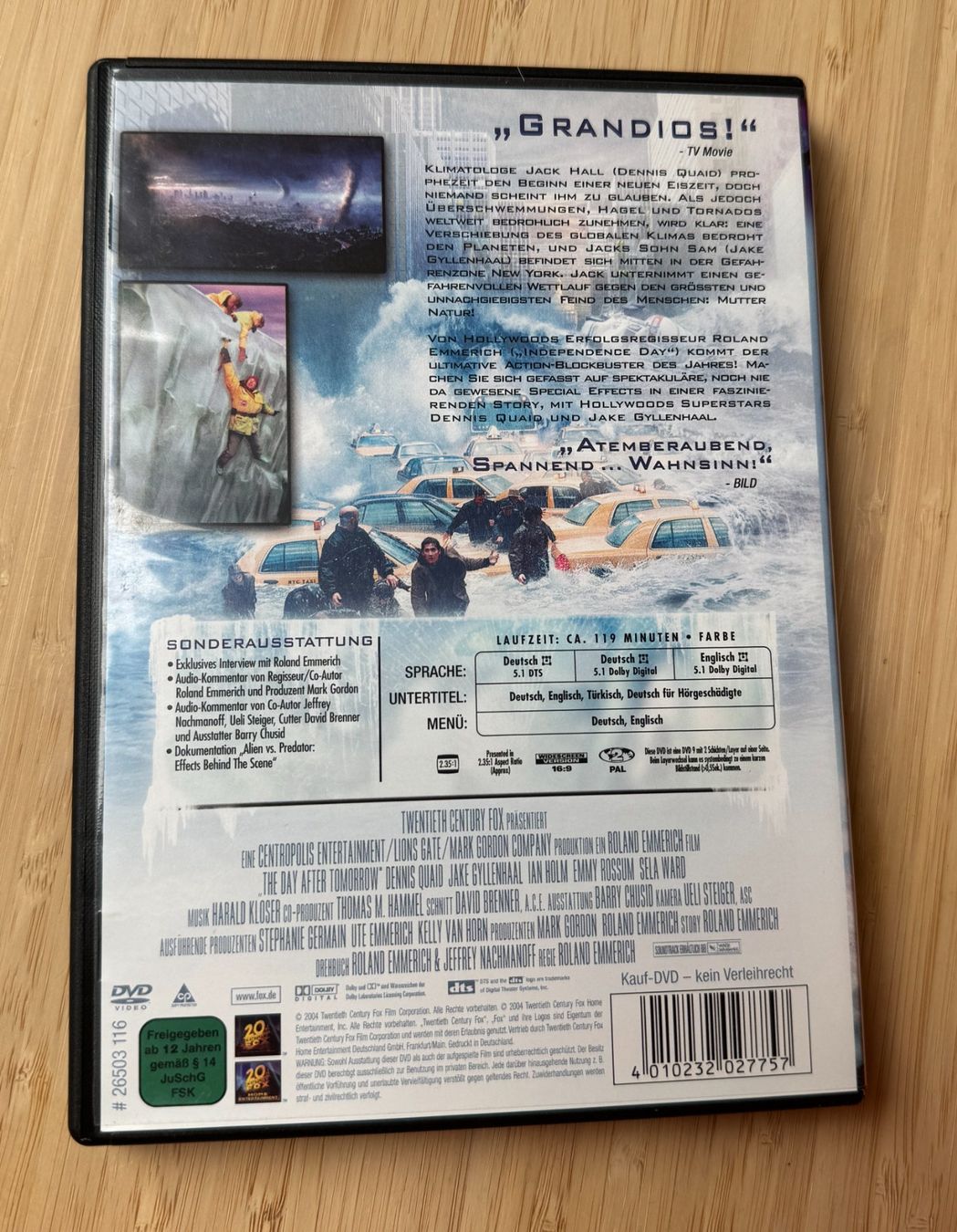 Tutti i DVDs: DVD - The Day After Tomorrow – Usato da Winterthur venduto da YaV 1
