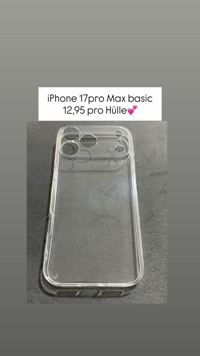 Cover & Protezioni schermo: iPhone 17 Pro Max basic🌸 – Nuovo e nell'imballaggio originale da Wettingen venduto da Joelds98