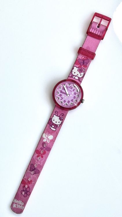 Flik Flak Orologi: Flik Flak Hello Kitty Kinderuhr – Usato da Grenchen venduto da chththl 1