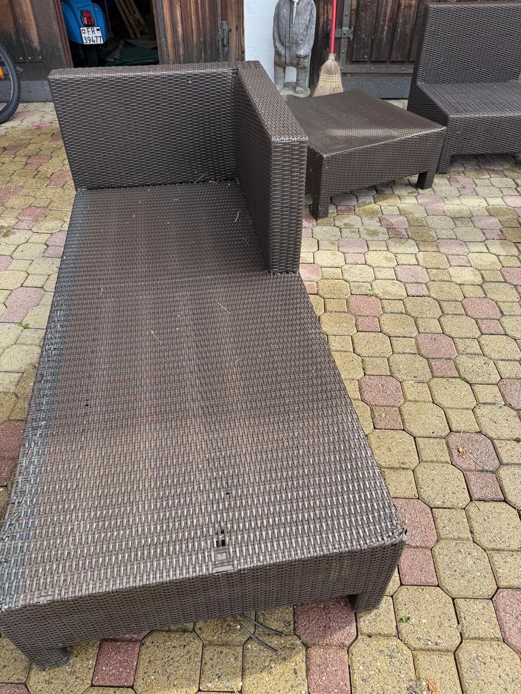 Sessel: Rattan Gartenmöbel – Gebraucht aus Plasselb von Egger6 4