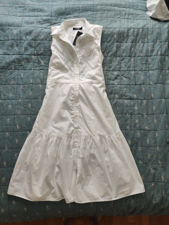 Lauren Ralph Lauren Kleid weiss Grösse 8 neu mit Etikett