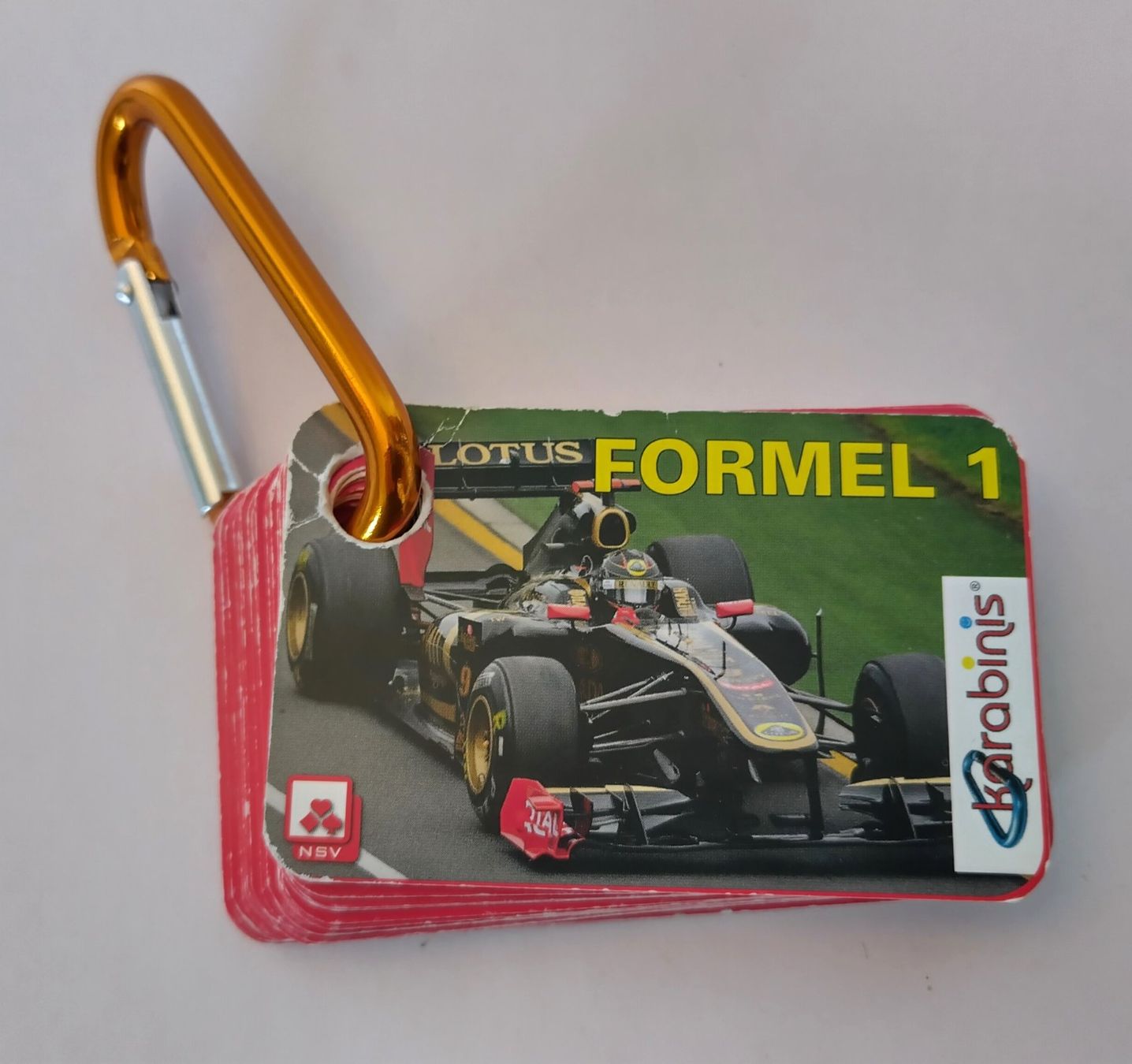 Giochi: Auto Quartett Formel 1 mit Karabiner / 24 Karten / NGV – Usato da Bellach venduto da JingleJerry