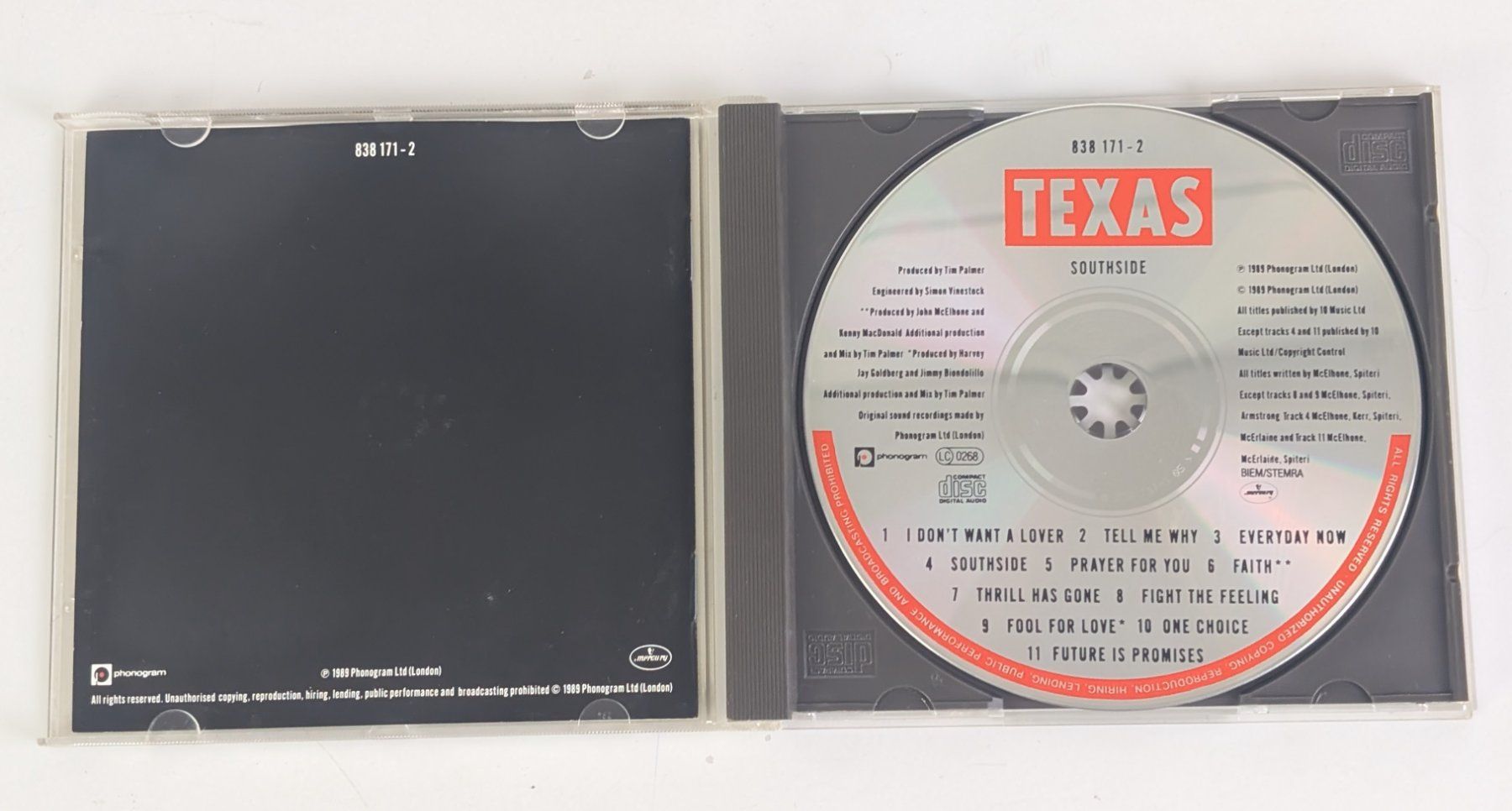 CDs: Texas - Southside (CD, Album) Top – Gebraucht aus Zürich von 1.Simon 2