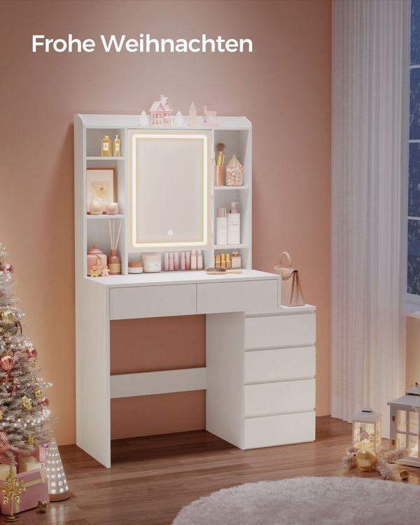 Tavoli da trucco: Schminktisch mit LED-Beleuchtung einstellbare Helligkeit MIA – Nuovo e nell'imballaggio originale da Lachen SZ venduto da MAMORU-MOEBEL 7