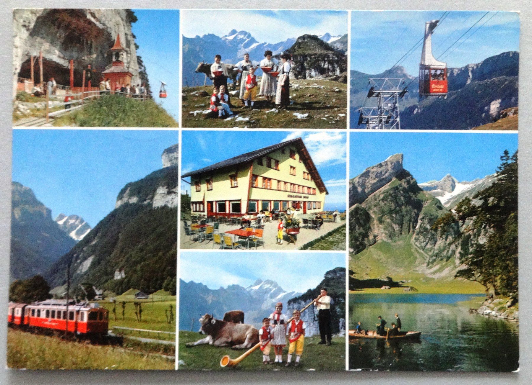 Ansichtskarten: Berggasthaus Ebenalp 1644 m – Defekt aus Fétigny von Billy2miny