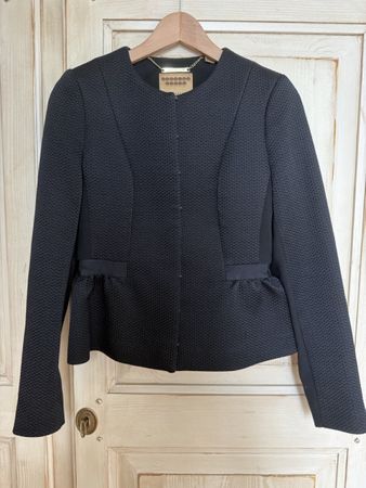 Ted Baker London Black Peplum Jacket, Size 2, Stylish!