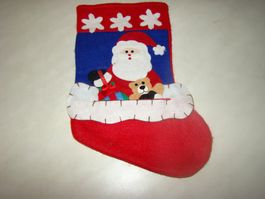 1 Samichlaussack, St. Nikolaus, Weihnachtsmann Stiefel Filz