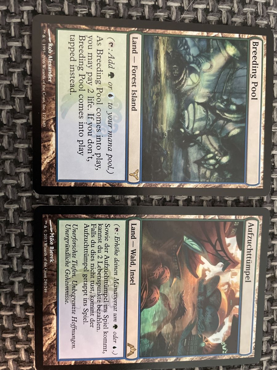 Magic The Gathering Sammelbilder & Trading cards: Magic: The Gathering - AUFZUCHTTÜMPEL Breeding Pool 2Stk – Gebraucht aus Rheinfelden von tvi_ghr7