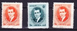 3 Timbres rares Iran - 1966 - Obl.