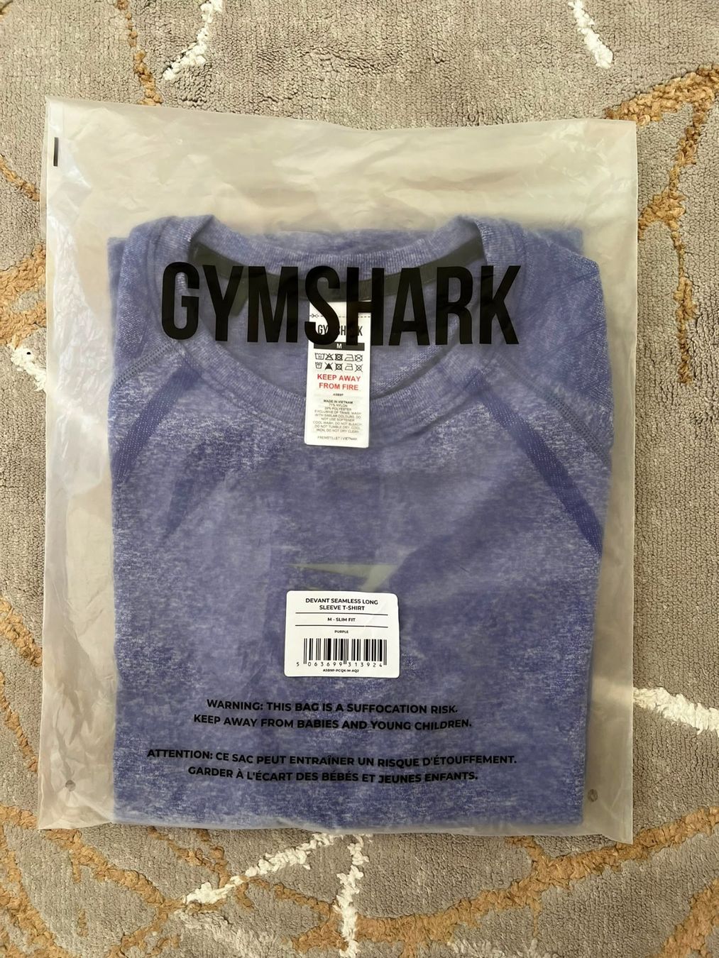 Gymshark T-shirt: GYMSHARK Devant Seamless Long Sleeve Purple Grösse M – Nuovo e nell'imballaggio originale da Bassersdorf venduto da marcelallok 3