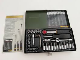 Proxxon Industrial Steckschlüsselsatz metrisch, Metall-Box