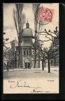 AK Genève, Synagoge, 1906