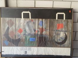 J. Valenti 68/150 abstrakt gerahmt