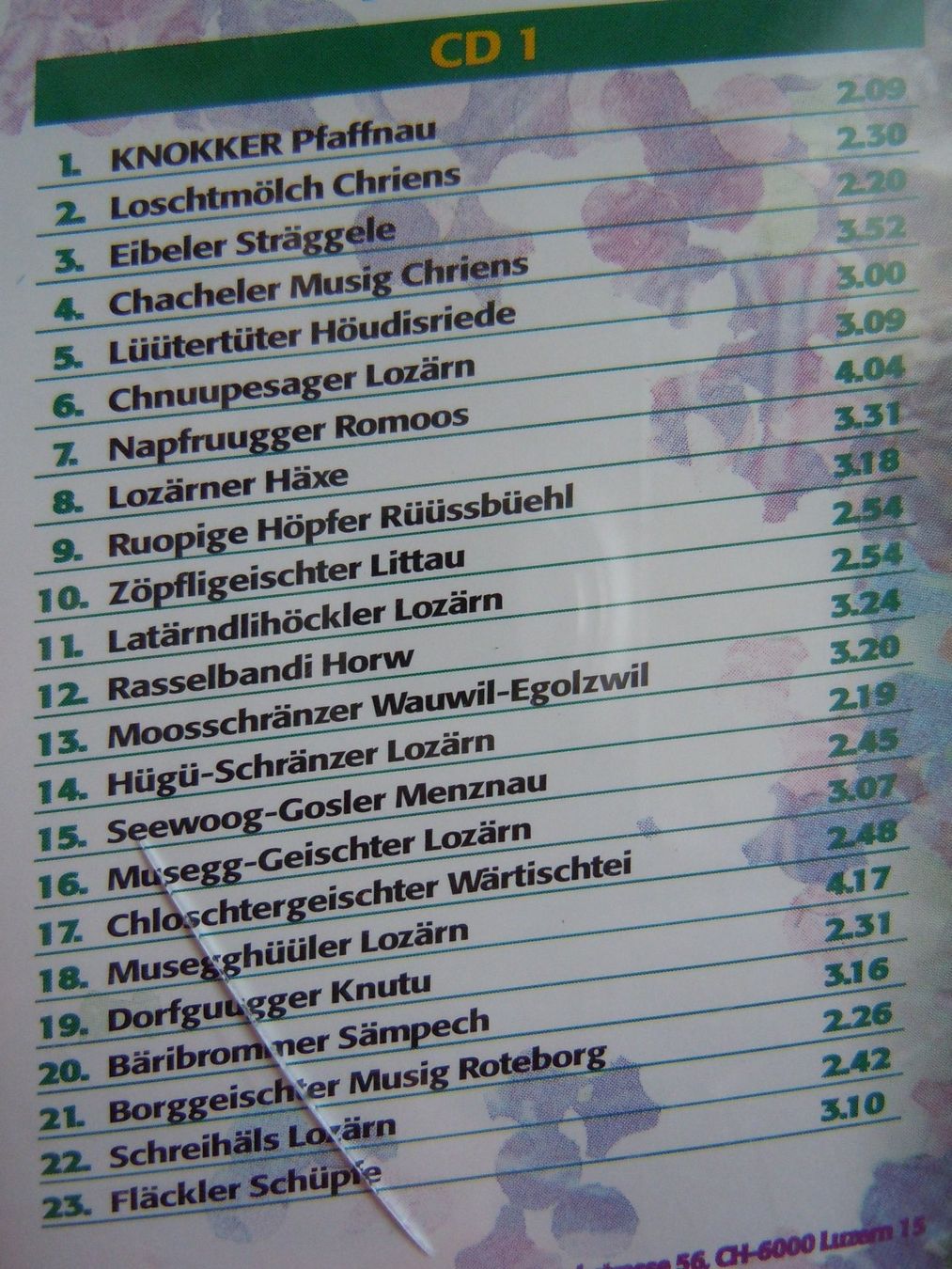 CDs: CD Lozärner Fasnachts Power 2000 Doppel CD – Gebraucht aus Luzern von Baumli1 7