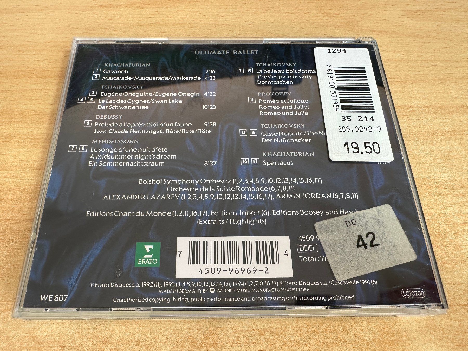 CD: X0 Various – The Ultimate Ballet Collection – Usato da Rikon im Tösstal venduto da Alpenmutz 1