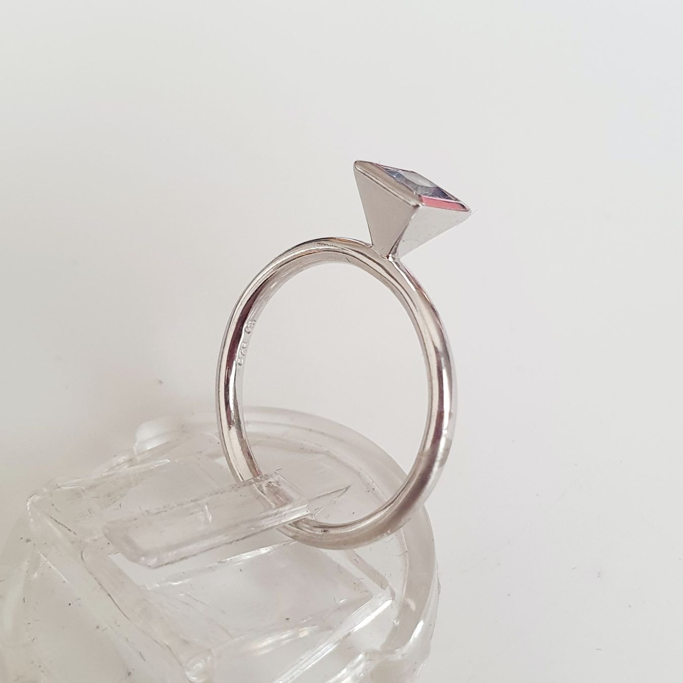 Bagues: Ring Silber 925 mit hellblauem Stein Grösse 16,2 mm – D'occasion à Kreuzlingen par Wunderkiste123 7