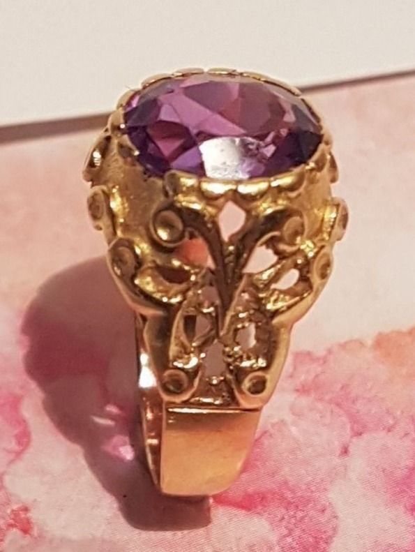 Bagues: Glamouröser Amethystring  in 750 Gold – Neuf (Voir description) à Unterägeri par Altgoldschmuck 1