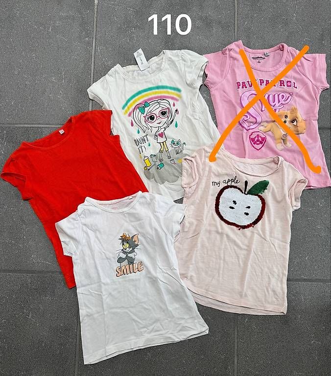 Camicette, T-shirt & Top: 14 T-Shirts Grösse 110 / 116 – Usato da Muri AG venduto da Scorpion84