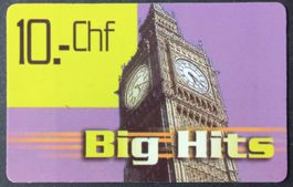 Taxcard Phonecard - Big Hits - CH