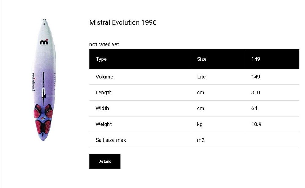 Mistrall Evolution WindsurfKit Kaufen auf Ricardo