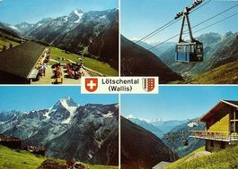 WILER (Lötschental) Bergrestaurant Zudili und Luftseilbahn