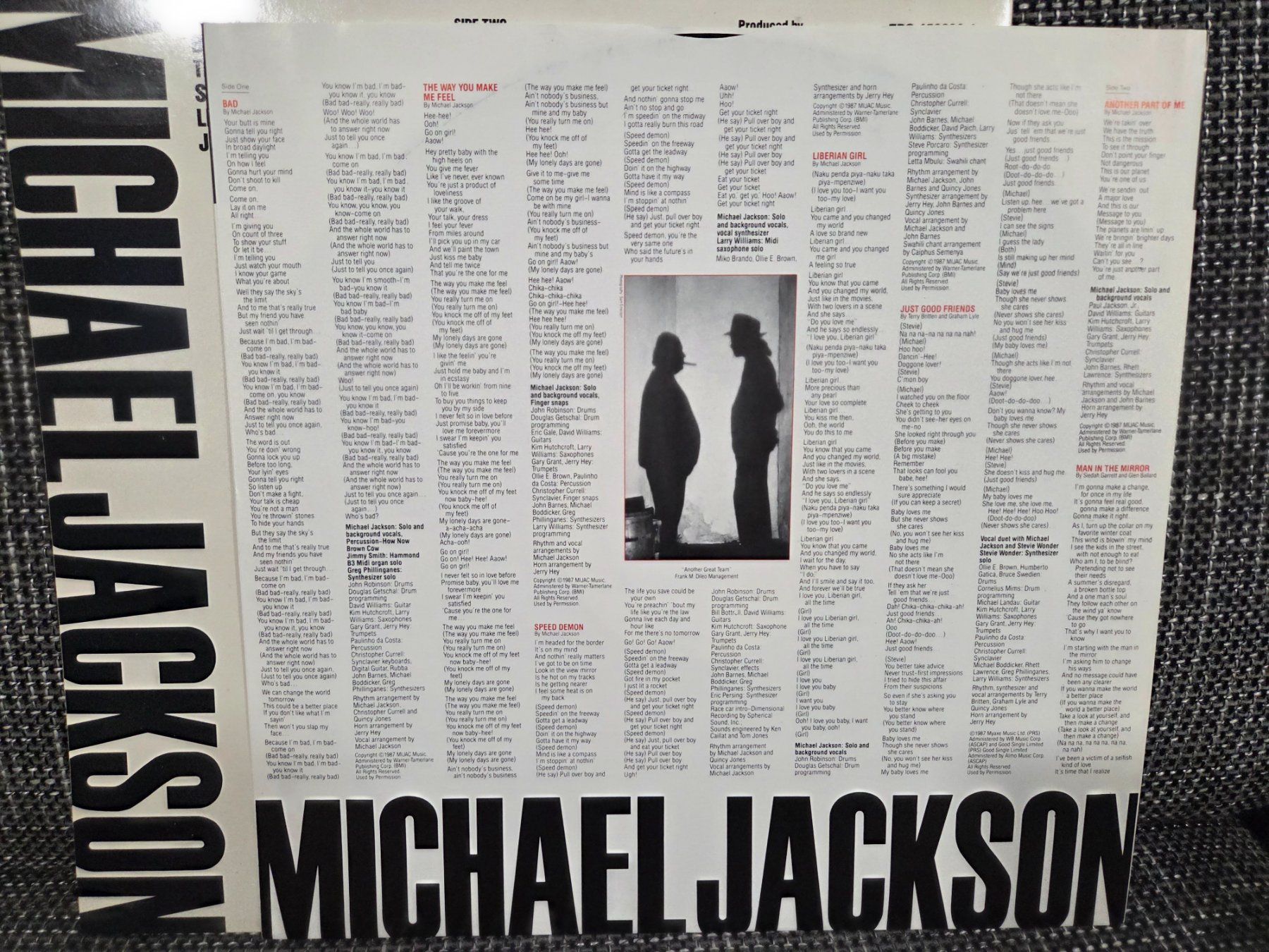 Schallplatten: Michael Jackson Bad LP Topzustand – Gebraucht aus Stetten SH von ExtremMIB 3