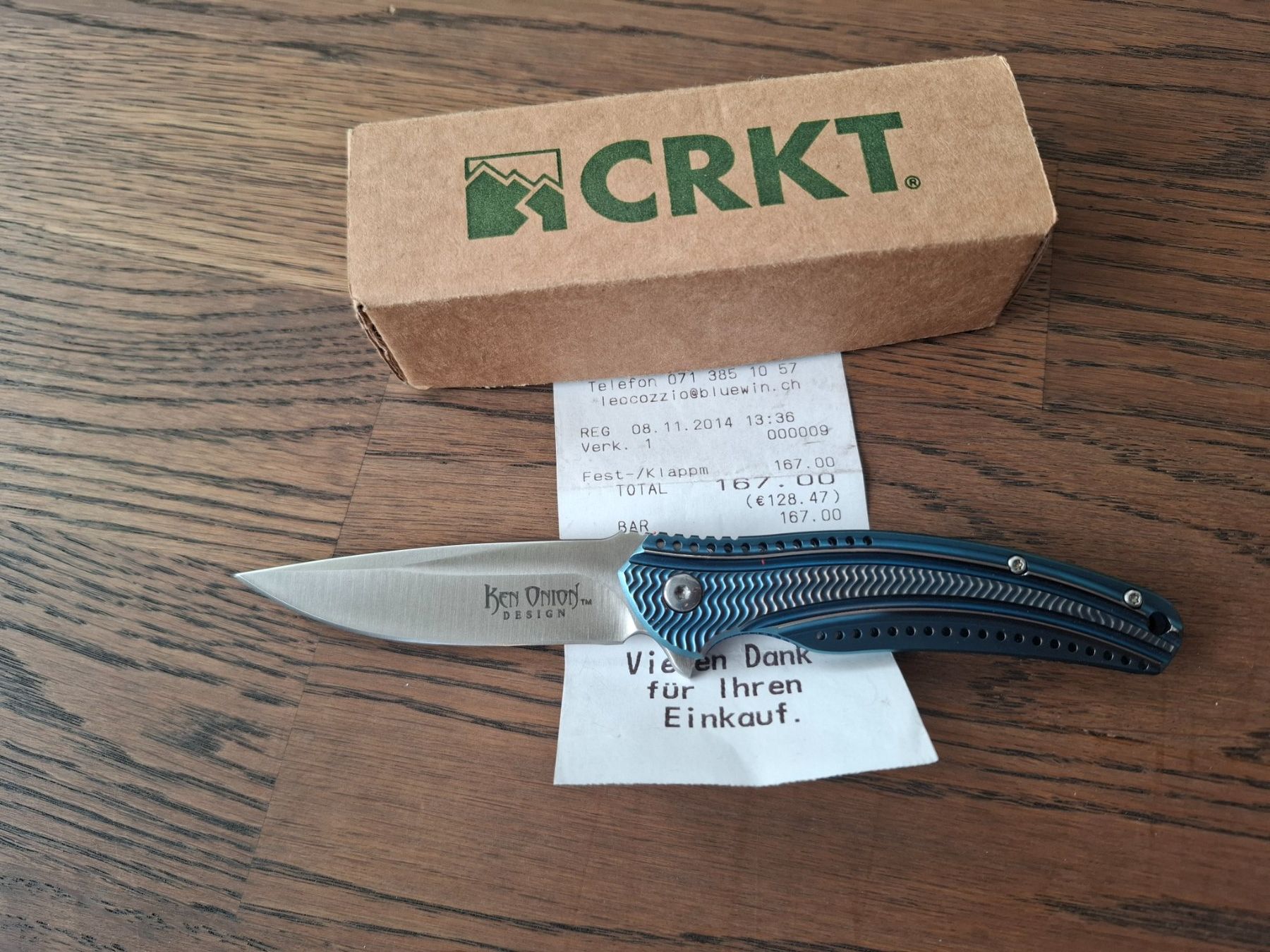 Accessori: Ken Onion Blue Ripple Design – Nuovo e nell'imballaggio originale da Rebstein venduto da Offerle