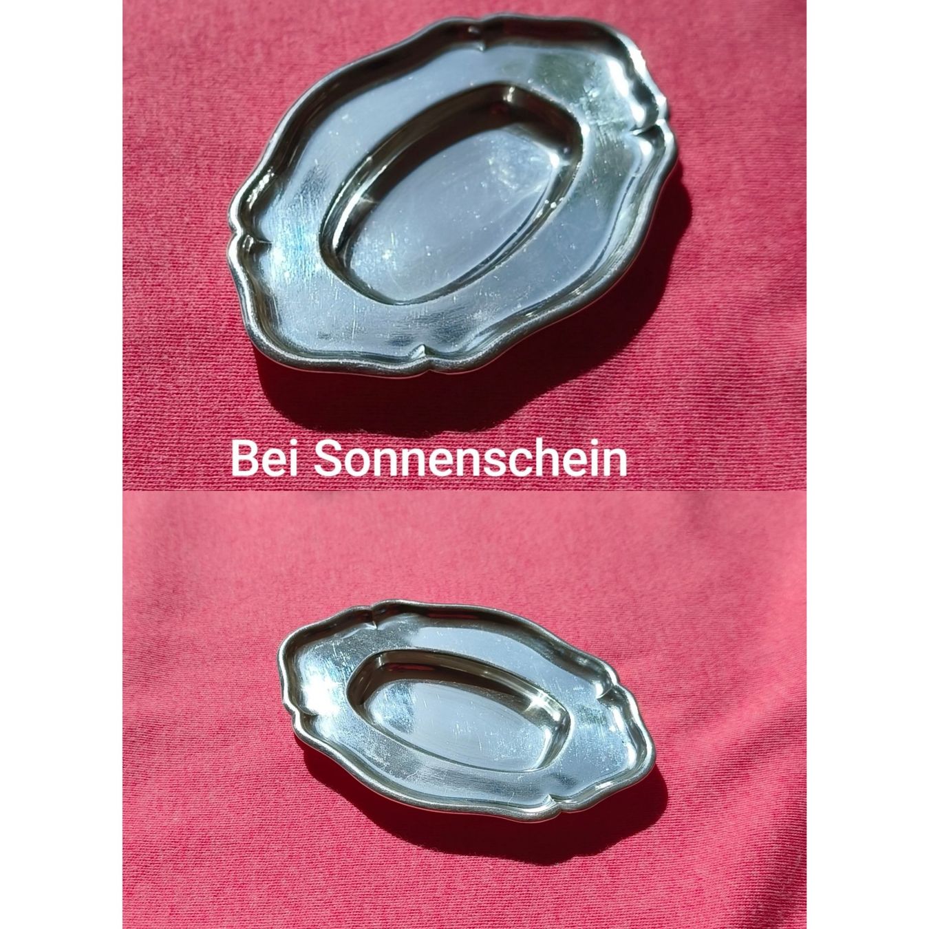 Piatti di portata: Kleines Tablett versilbert für Apéro oder Kaffeegedeck – Usato da Zürich venduto da Tanteemma369 5