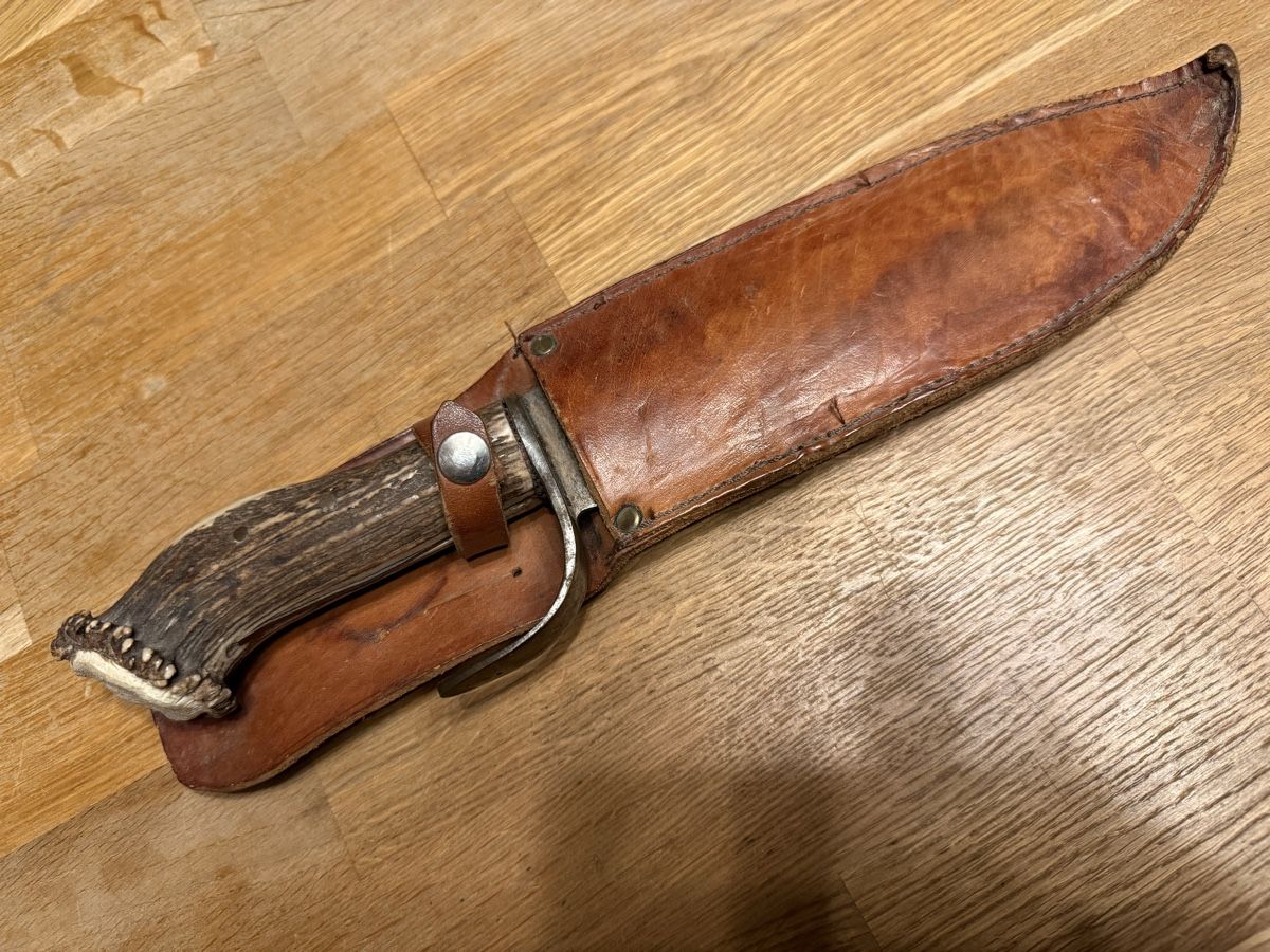 Accessori: Antikes grosses Jagdmesser Messer – Usato da Goldach venduto da Messerguru