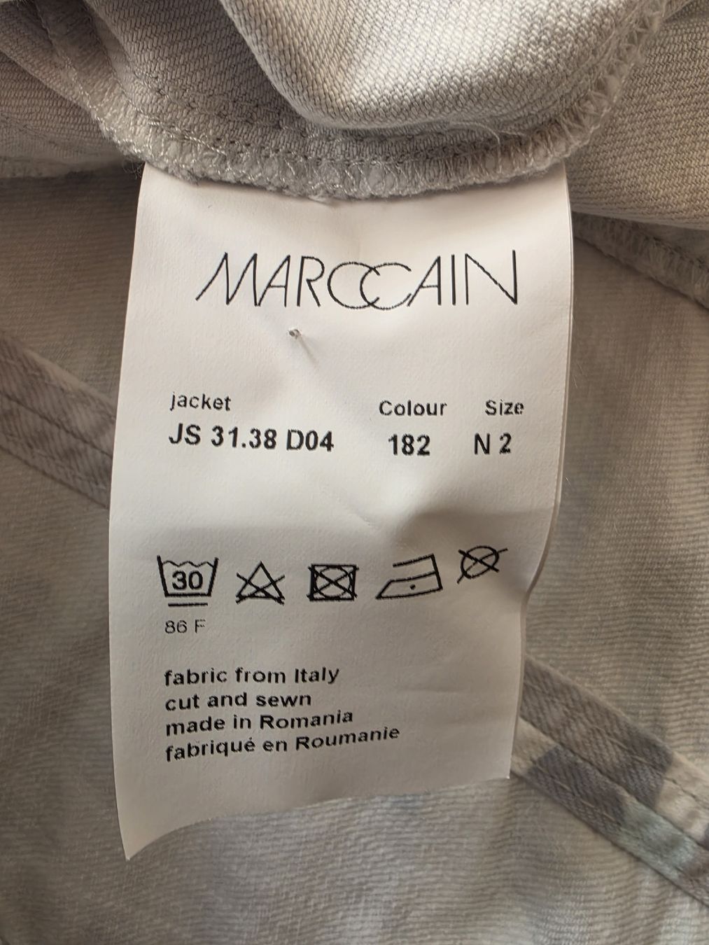 Marc Cain Giacche: MARC CAIN JEANSJACKE CAMOUFLAGE HELL GR.2/36 – Usato da Adlikon venduto da jahr01 4