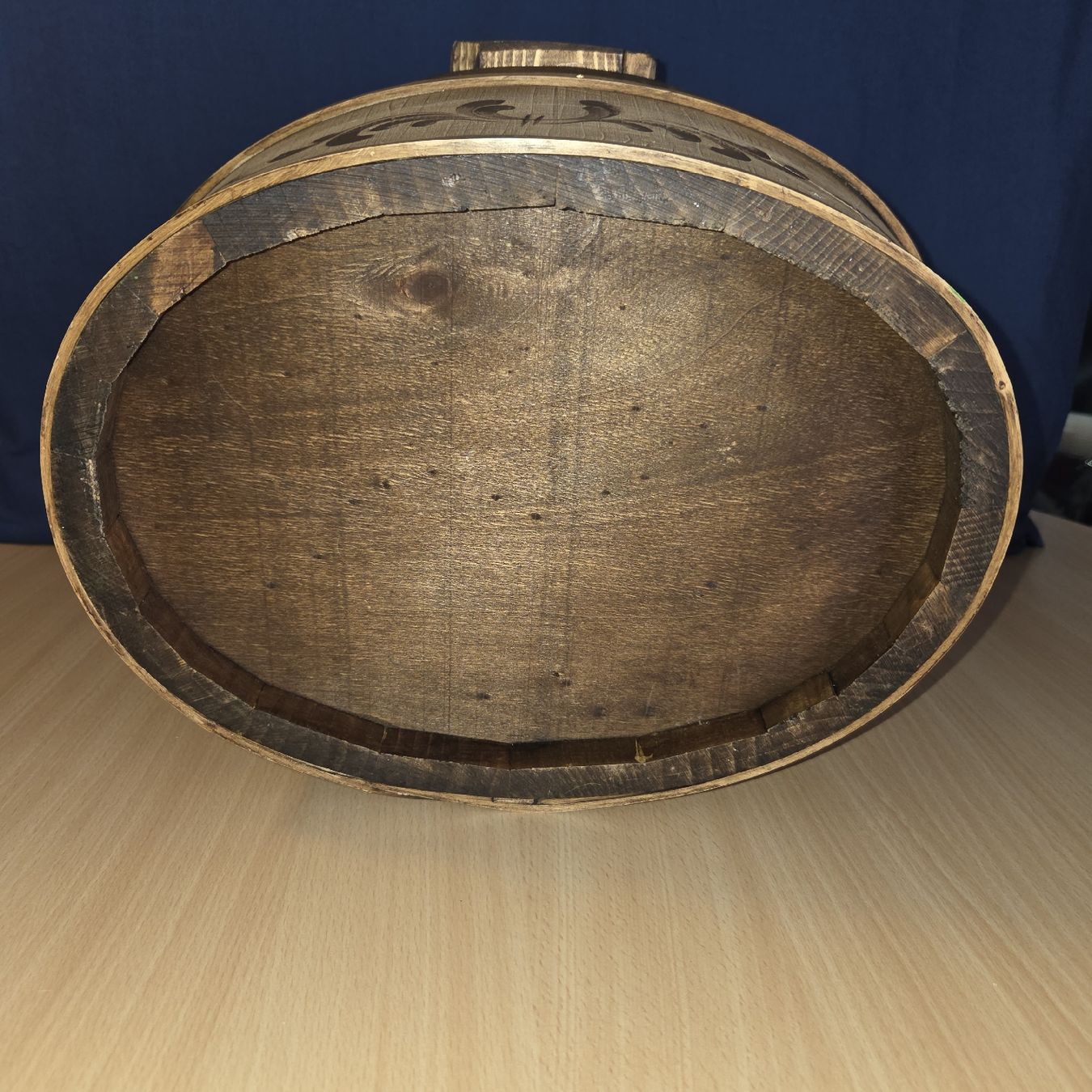 Contenitori & Simili: Holzkorb mit Deckel handbemalt Blumenmuster mit Henkel – Nuovo (secondo la descrizione) da Kriens venduto da gra_fhn7 6