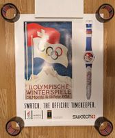 SWATCH Uhr Werbung Original Plakat, vintage