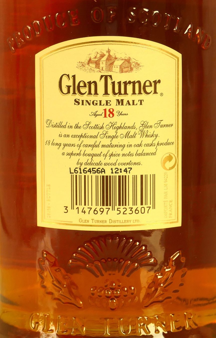 Spirituosen: Glen Turner 18 Jahre - Single Malt – Neu und originalverpackt aus Hochdorf von Sukram58 4