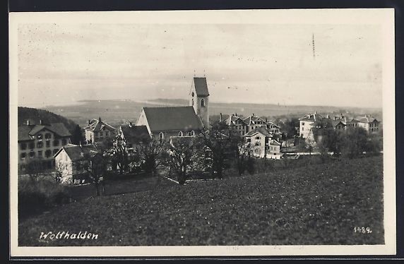 Cartoline postali: Wolfhalden, Ortsansicht gegen den Bodens – Usato da Berlin venduto da bartko-reher