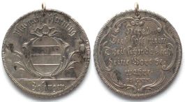 Aargau ZOFINGEN Psalmenpfennig zu 1/2 Taler o.J. (nach 1720)