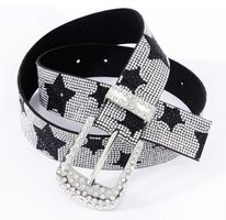Punkrock-Strassgürtel mit Stern Cyber - Ceinture strass