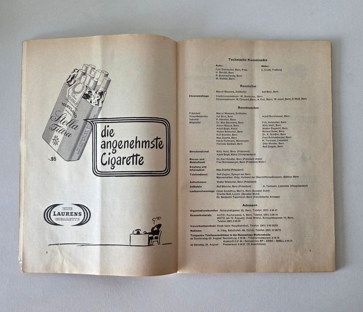 Alfa Romeo Dokumente: Programmheft Grand Prix Bern 1953 GP Schweiz Autorennen – Gebraucht aus Schenkon von Elbarto007 2
