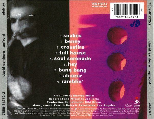 CD: David Sanborn with Don Alias, Randy Brecker, Marcus Miller, – Usato da Unterbäch venduto da waqil 1