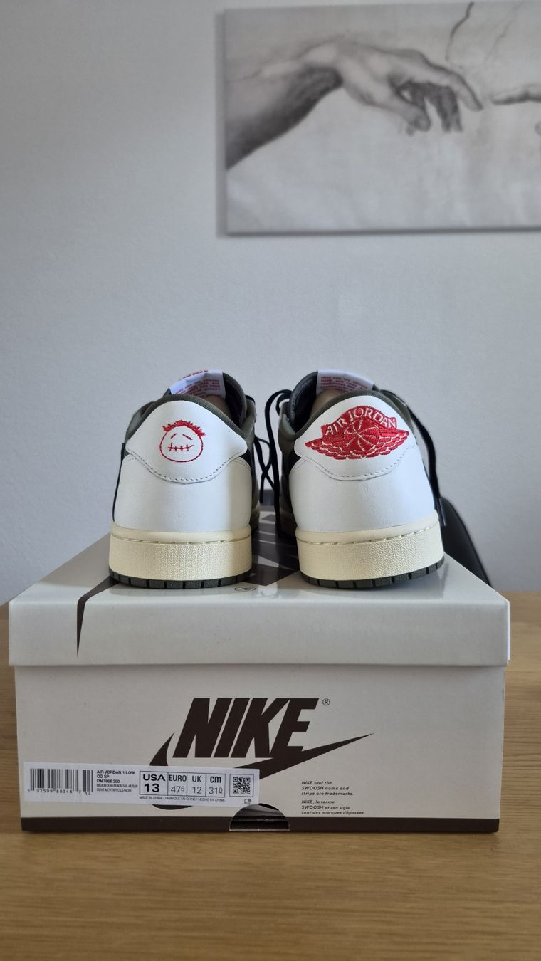 Nike Scarpe da uomo: Travis Scott Nike Jordan 1 Low OG Medium Olive – Nuovo e nell'imballaggio originale da Frauenfeld venduto da mas1750 2