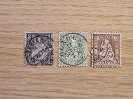 Sitzende Helvetia 29, 34 und 35