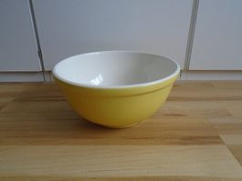 gelbe RÖSSLER Teigschüssel * Salatschüssel / 60,70er Jahre